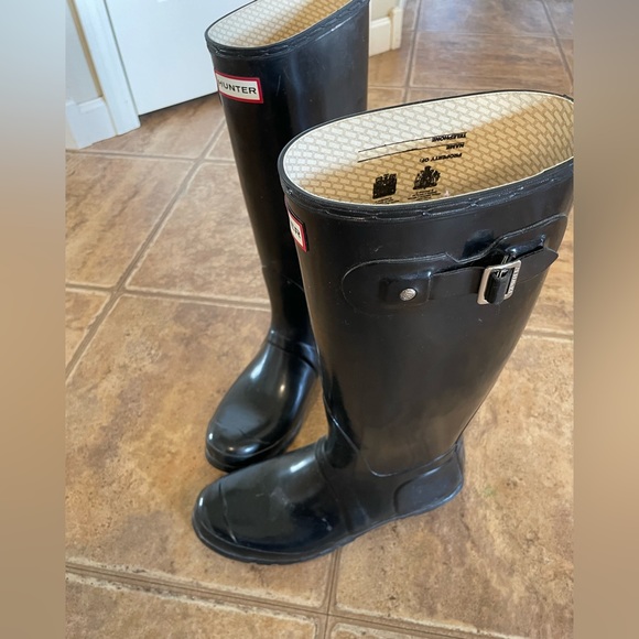 Black hunter rain boots - Picture 2 of 2
